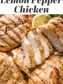 Simple and delicious, this Grilled Lemon Pepper Chicken is a perfect breezy, go-with-anything meal. The marinade of olive oil, honey, and lots of lemon and pepper sets the stage for juicy chicken breasts with a light yet enticing flavor. Pair this chicken with virtually any side you crave for dinner, then repurpose into salads and wraps for lunch throughout the week.