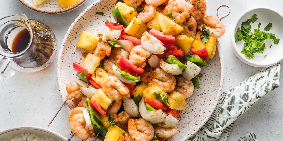 Shrimp Pineapple Skewers - Nourish and Fete