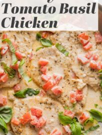 Creamy Tomato Basil Chicken is a 25 minute skillet that makes the most of vibrant garden tomatoes and herbs. With tender pan-fried chicken breasts in a light, silky cream sauce, this dish can flex effortlessly from a quick family dinner to an elegant main for company.