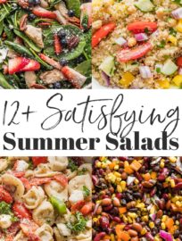 This collection of vibrant and satisfying summer salads will keep your taste buds happy and your body well-fueled! These are some of our favorite recipes to make the most of gorgeous summer produce, whether for lunch, dinner, or a side.