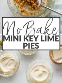 These Mini Key Lime Pies are one of my favorite no-bake desserts ever. They are adorably served upside down, stunningly easy to make, and utterly delicious. Who says homemade dessert needs to be complicated?