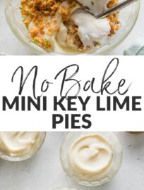These Mini Key Lime Pies are one of my favorite no-bake desserts ever. They are adorably served upside down, stunningly easy to make, and utterly delicious. Who says homemade dessert needs to be complicated?