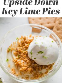 These Mini Key Lime Pies are one of my favorite no-bake desserts ever. They are adorably served upside down, stunningly easy to make, and utterly delicious. Who says homemade dessert needs to be complicated?