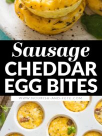 Whisk cottage cheese straight into these Sausage Cheddar Egg Bites for an extra satisfying breakfast you can prep ahead for the week. With a creamy texture, major flavor, and short ingredient list, this is a recipe you'll be happy to make again and again.