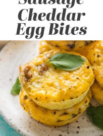 Whisk cottage cheese straight into these Sausage Cheddar Egg Bites for an extra satisfying breakfast you can prep ahead for the week. With a creamy texture, major flavor, and short ingredient list, this is a recipe you'll be happy to make again and again.