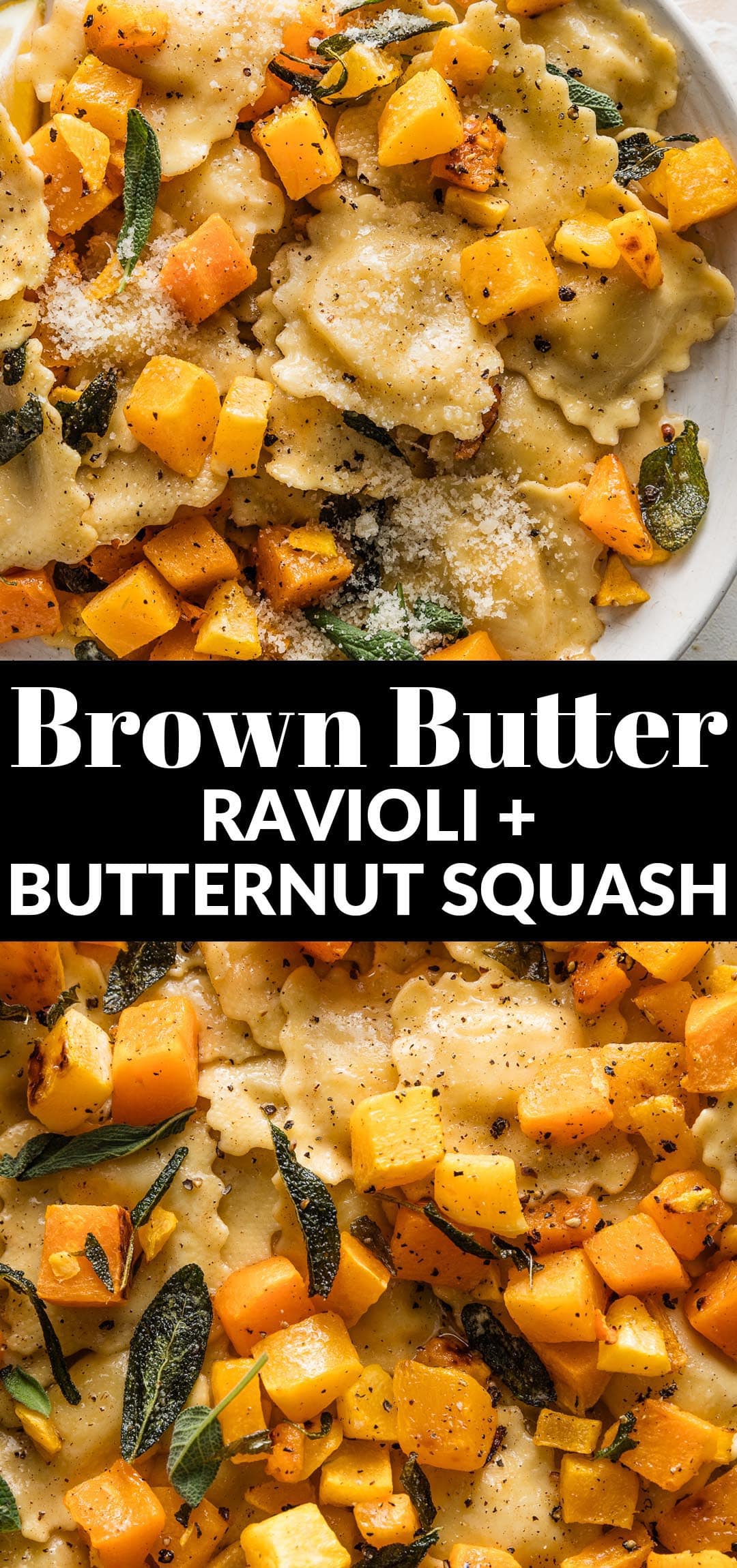 Brown Butter Ravioli with Butternut Squash - Nourish and Fete