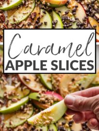 Whip up this platter of Caramel Apple Slices to enjoy all the fun of caramel apples -- and toppings! -- without the prep, mess, or heaviness. This is super quick and easy for an after-school treat or party snack to share.