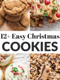 Find 12+ delicious and easy Christmas cookie recipes to celebrate the season! Perfect for family baking, gifting to neighbors, and taking to the cookie exchange. Save some for Santa, of course!