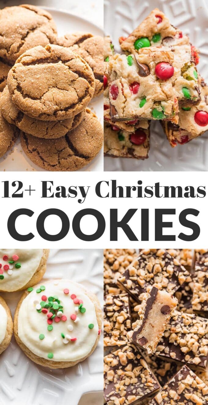 Find 12+ delicious and easy Christmas cookie recipes to celebrate the season! Perfect for family baking, gifting to neighbors, and taking to the cookie exchange. Save some for Santa, of course!