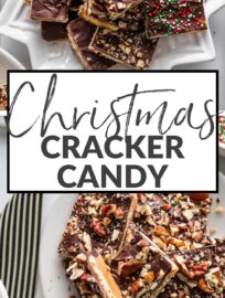 A classic treat that satisfies every sweet-salty craving, Christmas Cracker Candy has crisp Saltines, soft caramel, melted chocolate, and all the toppings your heart may desire. Besides the absolutely irresistible taste, my favorite thing about this treat is how easy it is to make in a big batch — perfect for sharing!