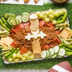 Football-inspired snack tray.