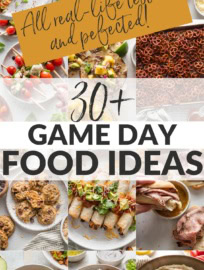 These easy, irresistible game day recipes are just the thing to enjoy while watching your favorite sports on TV, at a tailgate, or from the sidelines! Whether you're craving appetizers to have everyone licking their fingers, hearty main dishes, or fun and indulgent desserts to share, this collection of easy-to-make and crowd-pleasing game day eats has got you covered.