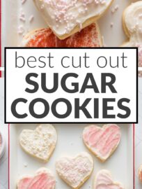 This is the recipe that changed my mind about traditional Cut Out Sugar Cookies forever -- they are easy to make, soft and tender, hold their shape beautifully, and most importantly, taste delicious. We love them best paired with a spreadable frosting that has the slightest tang and is equally easy to work with.