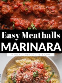 Serve these cozy Meatballs Marinara for a delicious Italian-inspired family dinner everyone can enjoy. They're tender, flavorful, and surprisingly easy to make from scratch in about 30 minutes. Pair with pasta, fresh herbs, and plenty of Parmesan!
