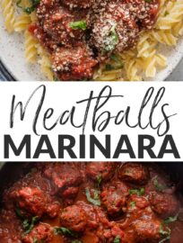 Serve these cozy Meatballs Marinara for a delicious Italian-inspired family dinner everyone can enjoy. They're tender, flavorful, and surprisingly easy to make from scratch in about 30 minutes. Pair with pasta, fresh herbs, and plenty of Parmesan!