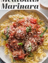 Serve these cozy Meatballs Marinara for a delicious Italian-inspired family dinner everyone can enjoy. They're tender, flavorful, and surprisingly easy to make from scratch in about 30 minutes. Pair with pasta, fresh herbs, and plenty of Parmesan!