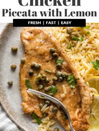 With bright lemon, rich butter, and perky capers, this quick and easy chicken piccata tastes dreamy but is super simple to make at home. Grab a skillet and plan on about 25 minutes from start to finish for this restaurant-worthy weeknight wonder.