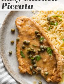 With bright lemon, rich butter, and perky capers, this quick and easy chicken piccata tastes dreamy but is super simple to make at home. Grab a skillet and plan on about 25 minutes from start to finish for this restaurant-worthy weeknight wonder.