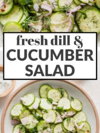 Cool, crisp, and flavorful, this chilled Cucumber Salad with Shallot and Dill is the kind of simple side dish you’ll crave all summer long. With just a handful of ingredients and no cooking required, it comes together fast and pairs beautifully with everything from grilled meats to sandwiches.