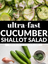 Cool, crisp, and flavorful, this chilled Cucumber Salad with Shallot and Dill is the kind of simple side dish you’ll crave all summer long. With just a handful of ingredients and no cooking required, it comes together fast and pairs beautifully with everything from grilled meats to sandwiches.