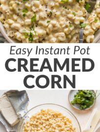 Creamy, rich, and unbelievably easy to make, this Instant Pot creamed corn will be a staple of holiday gatherings and special dinners for years to come. With an all-in-one method and a 3-minute cook time, this is one side you can count on to come together with minimal effort on your part.