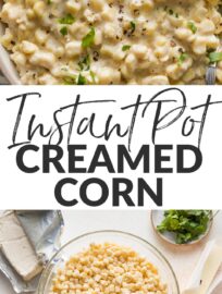 Creamy, rich, and unbelievably easy to make, this Instant Pot creamed corn will be a staple of holiday gatherings and special dinners for years to come. With an all-in-one method and a 3-minute cook time, this is one side you can count on to come together with minimal effort on your part.