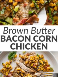 This skillet combines tender pan-fried chicken cutlets, crisp bacon, and sweet kernels of corn in a deliciously simple brown butter pan sauce for a dinner that looks complex and tastes divine but is secretly pretty darn easy to make. It's especially dreamy with late-summer corn off the cob but appealingly accessible all year long.