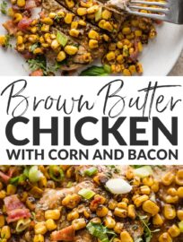 This skillet combines tender pan-fried chicken cutlets, crisp bacon, and sweet kernels of corn in a deliciously simple brown butter pan sauce for a dinner that looks complex and tastes divine but is secretly pretty darn easy to make. It's especially dreamy with late-summer corn off the cob but appealingly accessible all year long.