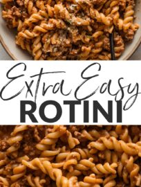 Rotini are such a fun and satisfying pasta shape, they deserve a dedicated moment in the spotlight. Make the most of their tight spirals by filling them with a cozy yet quick ground beef and tomato sauce that nestles right into all the nooks and crannies. Serve with a simple salad and garlic bread for a stellar meal in well under 30 minutes.